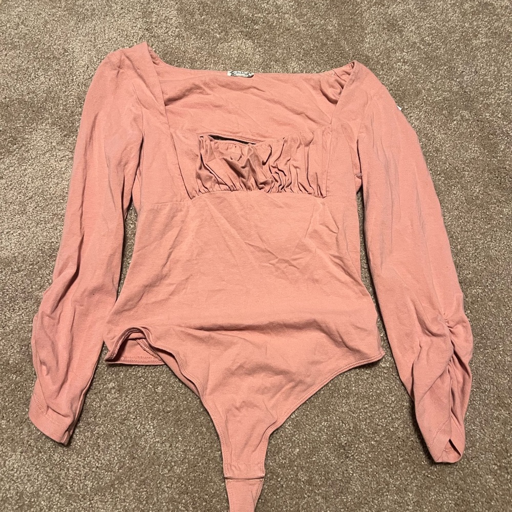 Free People Pink Bodysuit